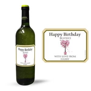 Happy Birthday Bottle Label