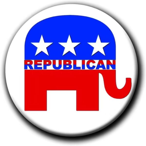 Republican Elephant Badge