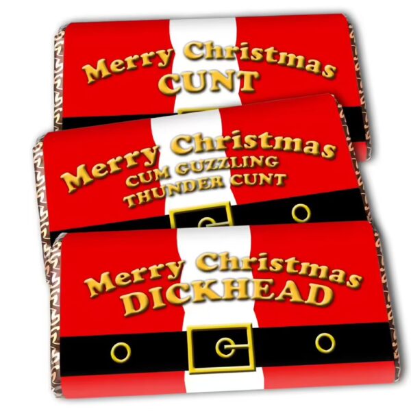 Rude Christmas Novelty Chocolate Bar