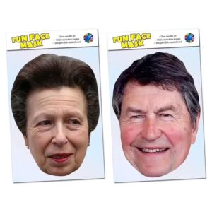 2 Pack of masks including Princess Anne and Sir Timothy Laurence