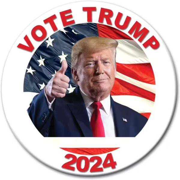 Vote Trump for President 2024 badge