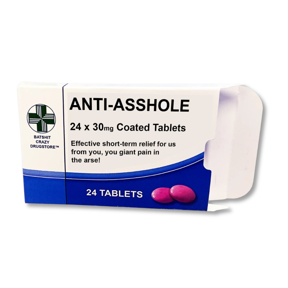 Anti-Asshole Novelty Pill Box