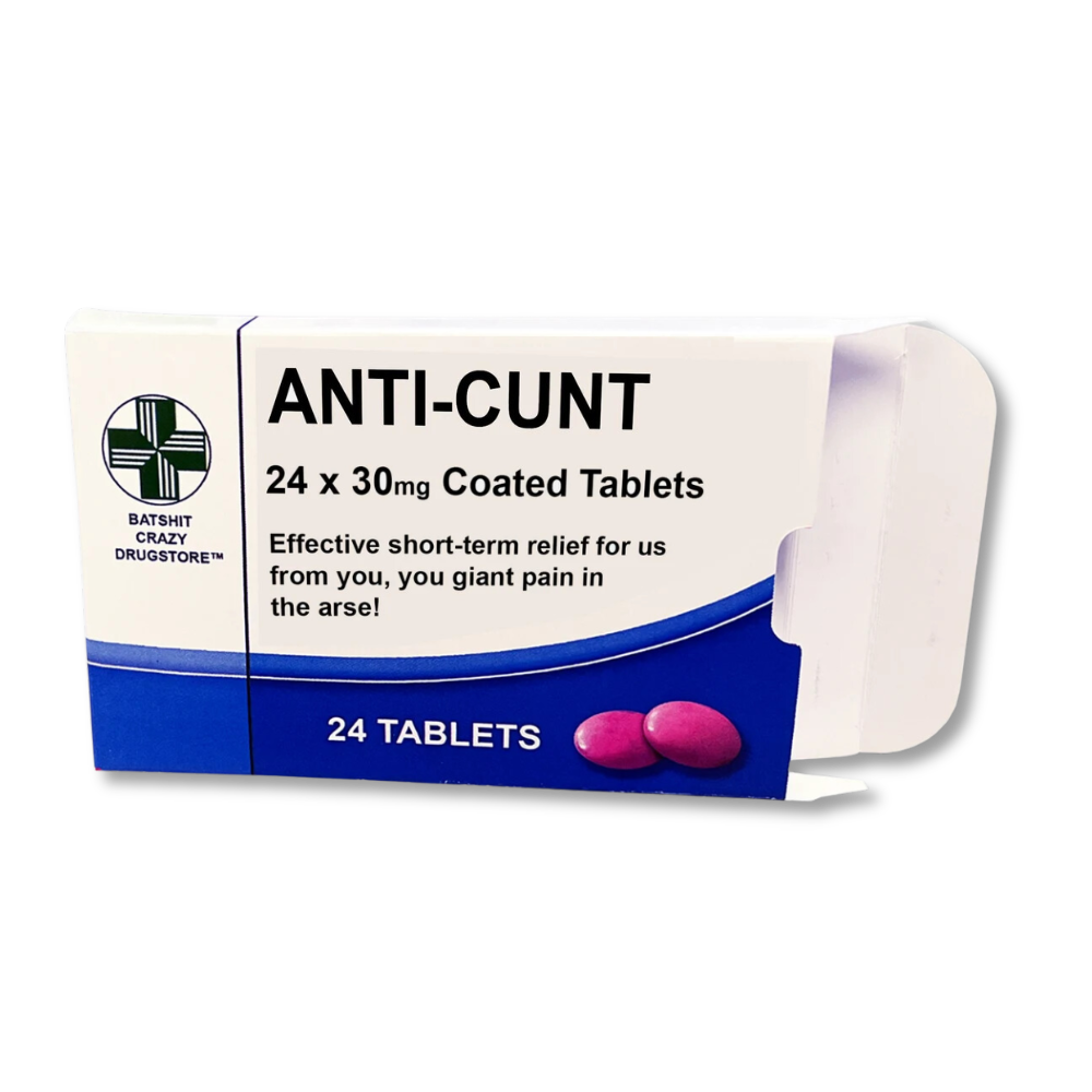 Anti-Cunt Novelty Pill Box