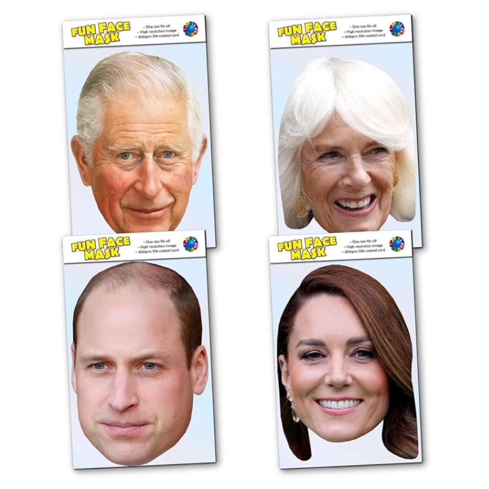 Celebrity Face Mask - Royal Family - Four Pack