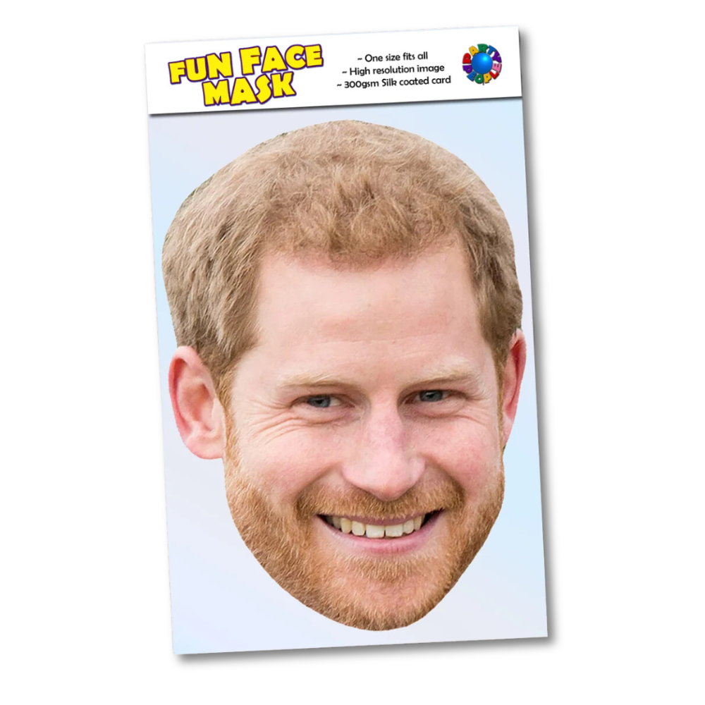 Celebrity Face Mask - Royal Family - Prince Harry