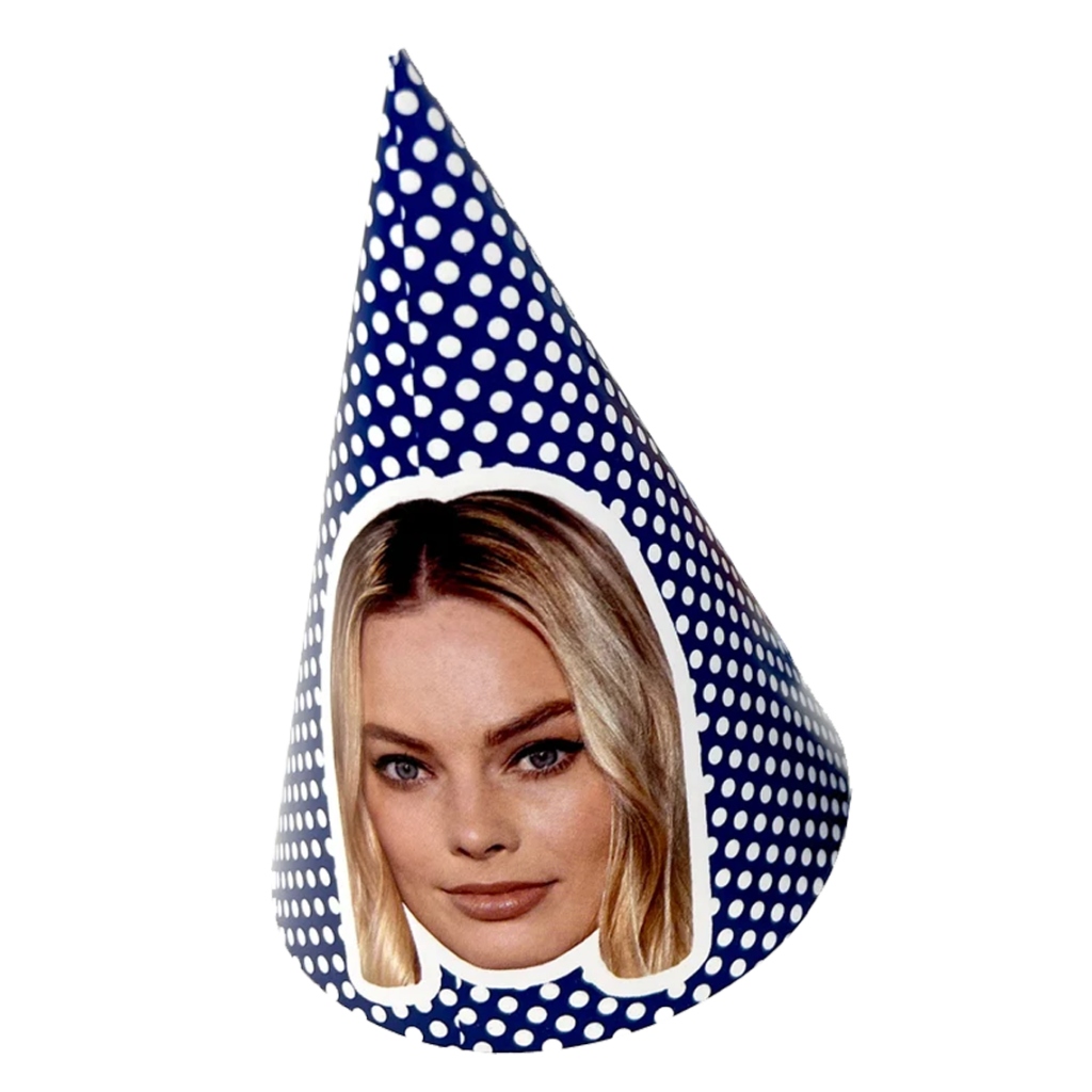 Blue Polka Dot Themed Party Hat