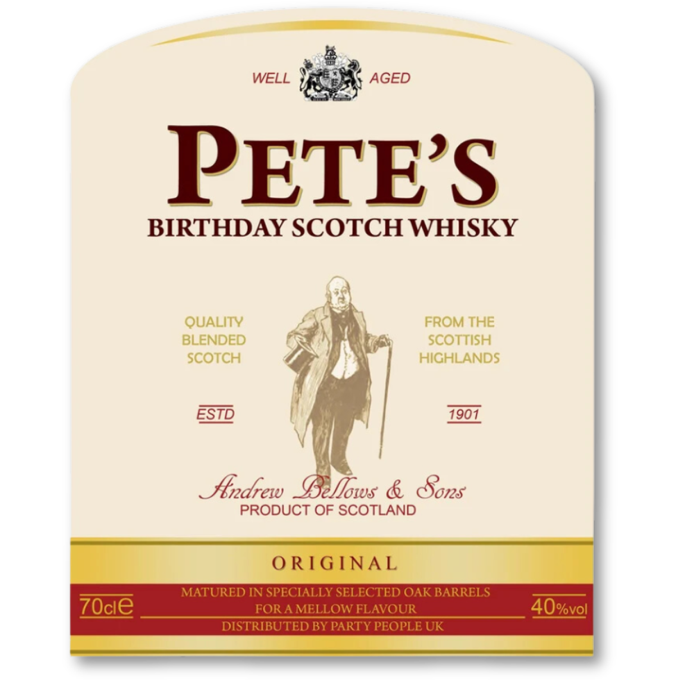 Personalised Scotch Whisky Bottle Label