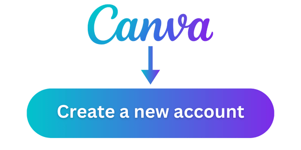 blue button with text "Create a new account"