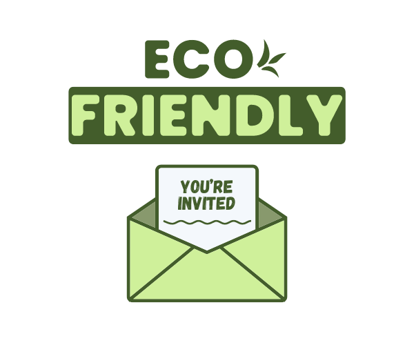 Green Eco Friendly Party Invite