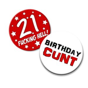 Funny Birthday Badges