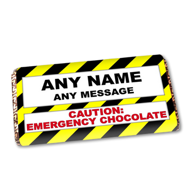 Personalised Emergency Chocolate Bar