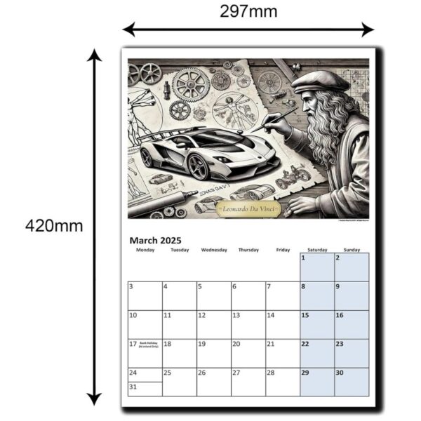 Dimensions of Modern History Calendar 2025