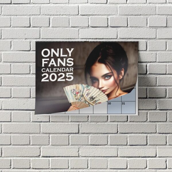 Mock-up of Only Fans Calendar 2025