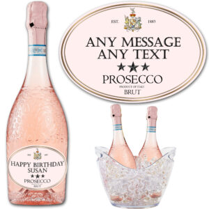 Pink Prosecco Bottle Label