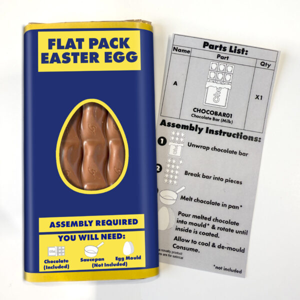 Flat Pack Easter Egg Chocolate Bar